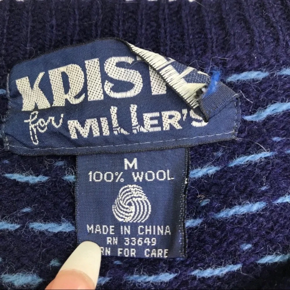 Vintage Kristy Miller Wool Sweater With Horses 🐎 - Picture 5 of 7